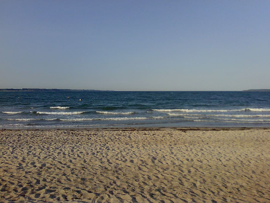 baltic sea, beach, eckernförde, land, sand, sky, horizon, scenics - nature HD wallpaper