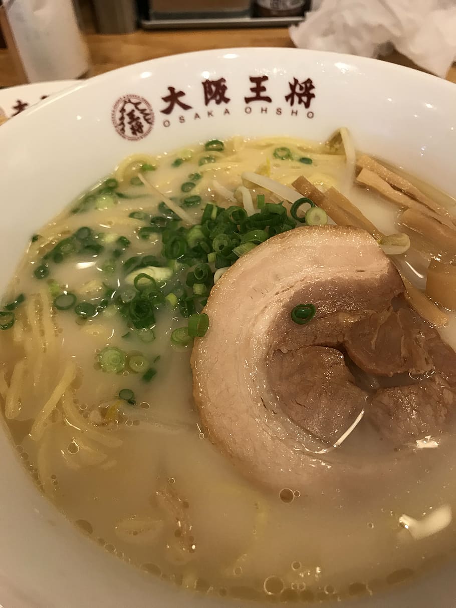 ramen, pig bone, osaka king, food, food and drink, ready-to-eat HD wallpaper
