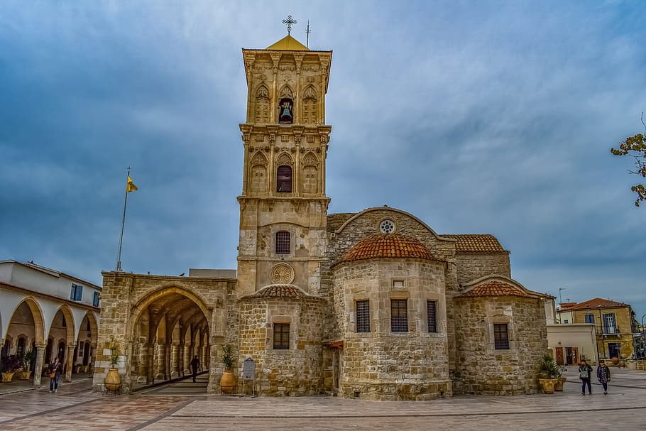 brown cathedral, cyprus, larnaca, st, lazarus, church, 9th century HD wallpaper