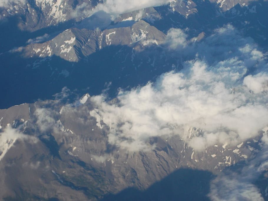 mountains, alpine, height, cloud - sky, scenics - nature, environment HD wallpaper