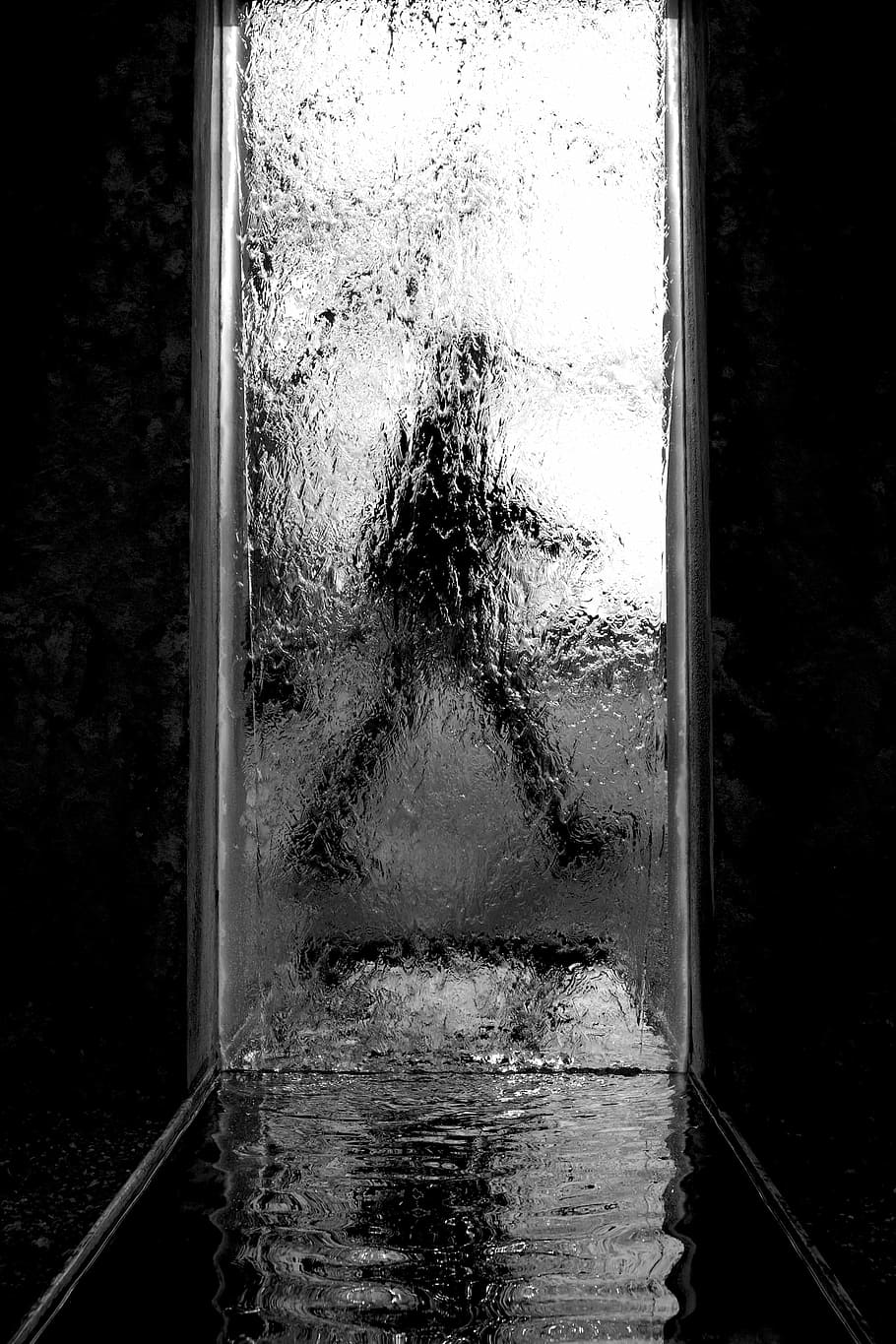 passage, human, water, goal, against side, beyond, architecture HD wallpaper