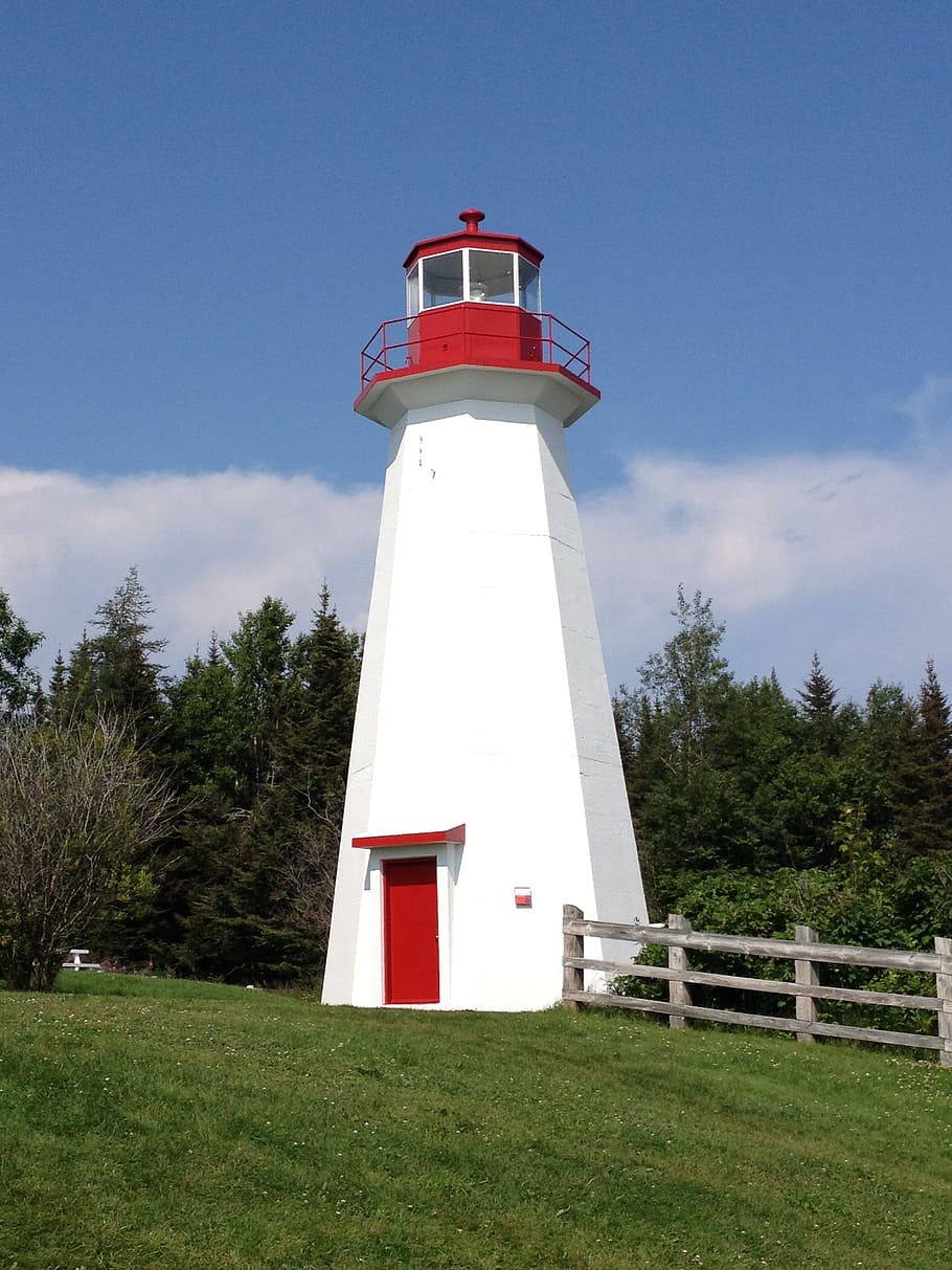 lighthouse, canada, landscape, built structure, sky, architecture HD wallpaper
