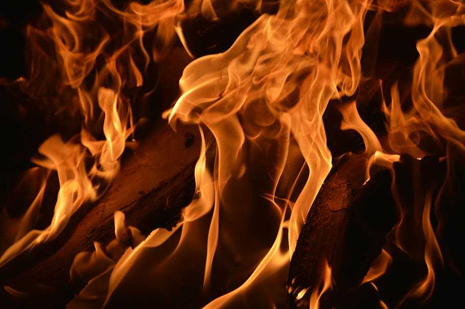 fire, burn, campfire, wood fire, flame, night, burning, heat - temperature HD wallpaper