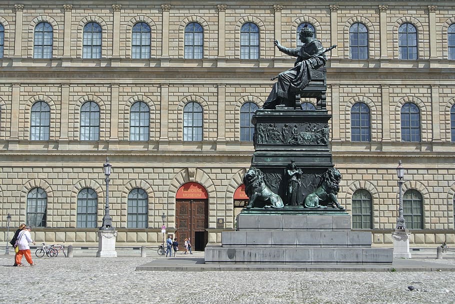 munich, architecture, statue, germany, bavaria, europe, city HD wallpaper
