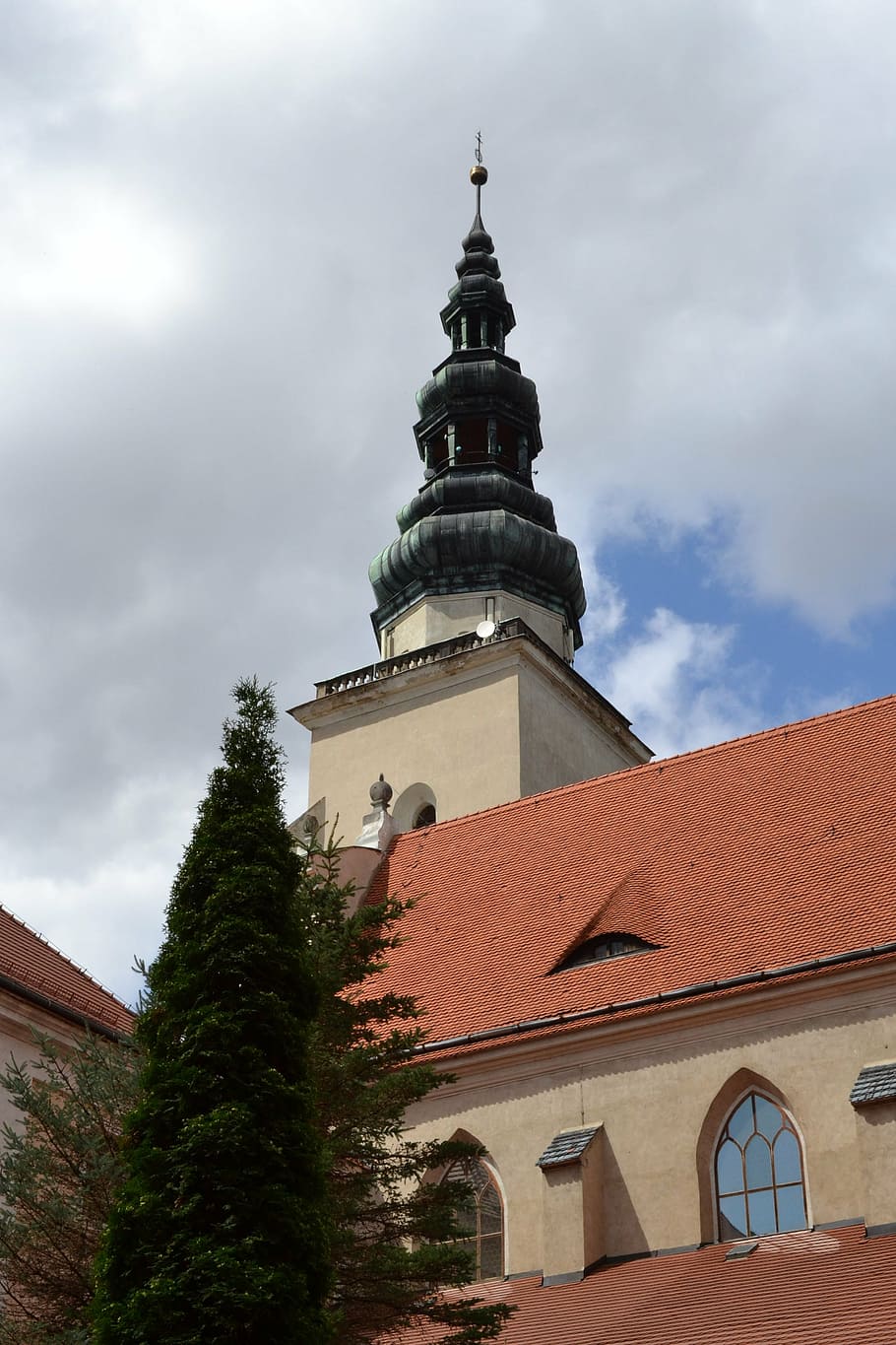 tower, monastery, henryków, architecture, building exterior HD wallpaper