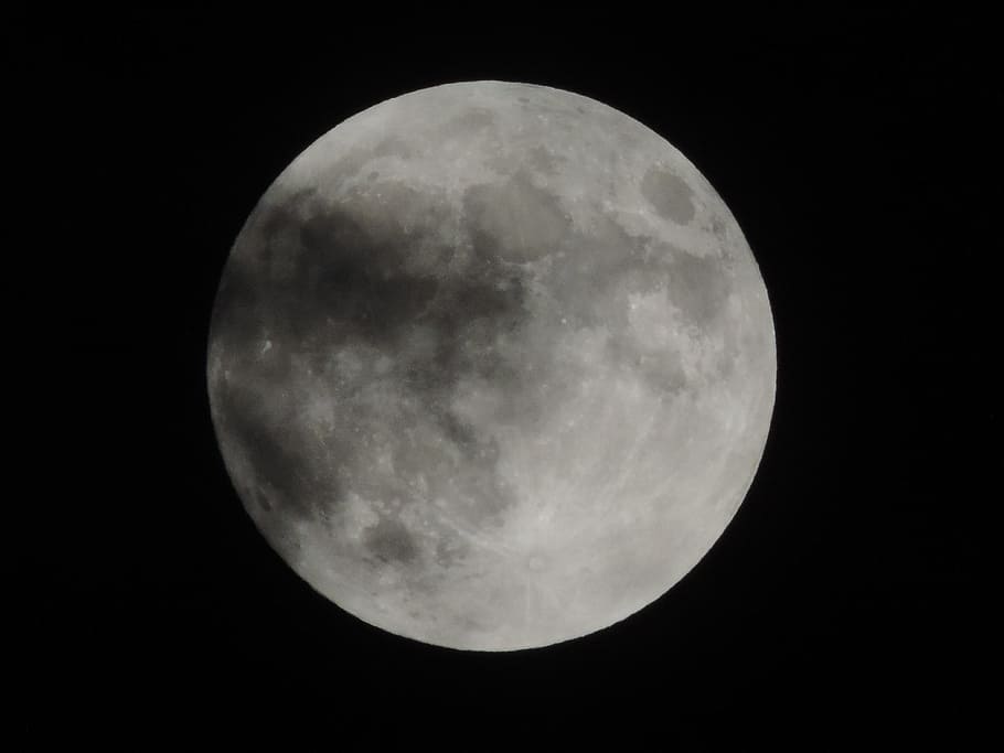 Full, Moon, Andalucia, Night, Sky, Dark, nature, light, moonlight HD wallpaper