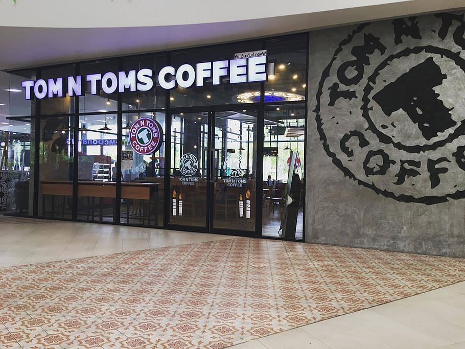 tom toms coffee, wall, ect, architecture, built structure, graffiti HD wallpaper