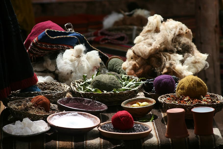 assorted product with bowls inside the room, fabric, color HD wallpaper
