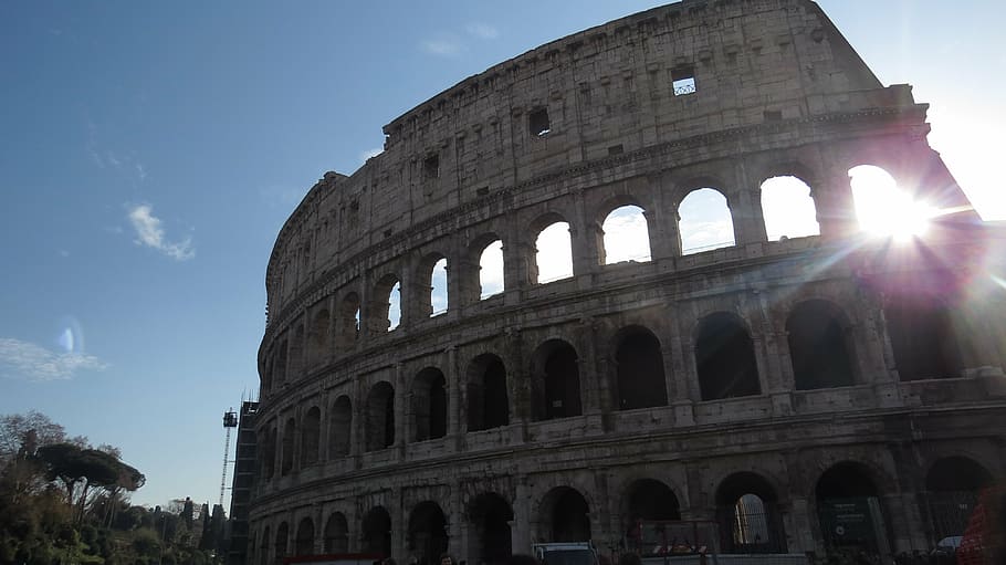 colosseum, rome, architecture, coliseum, amphitheater, stadium HD wallpaper