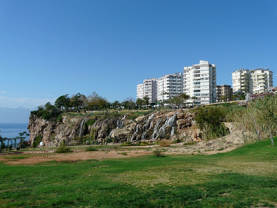 duden park, upper düden waterfall, antalya, turkey, holiday destination, HD wallpaper