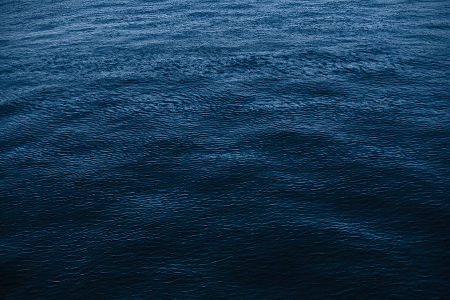 blue, ocean, rain, rainy, salt water, sea, seawater, nature HD wallpaper