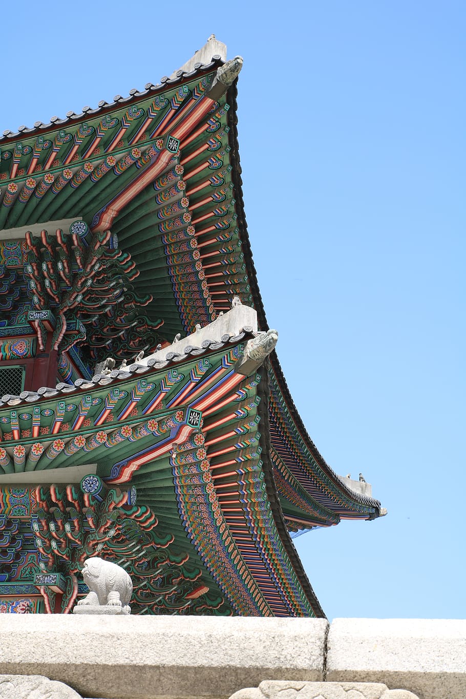 republic of korea, seoul, gyeongbok palace, forbidden city