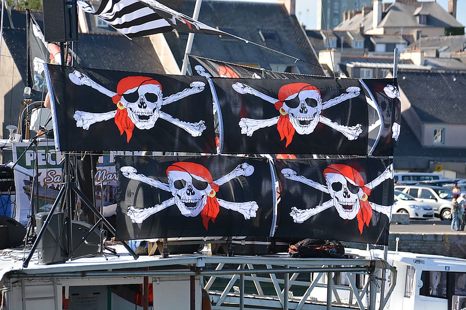 flags, pirates, pennants, marine, games, children, children's games, HD wallpaper