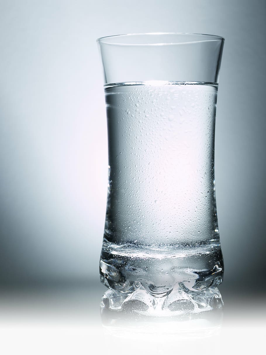 clear highball glass, water, drip, mirroring, gertränk, refreshment HD wallpaper