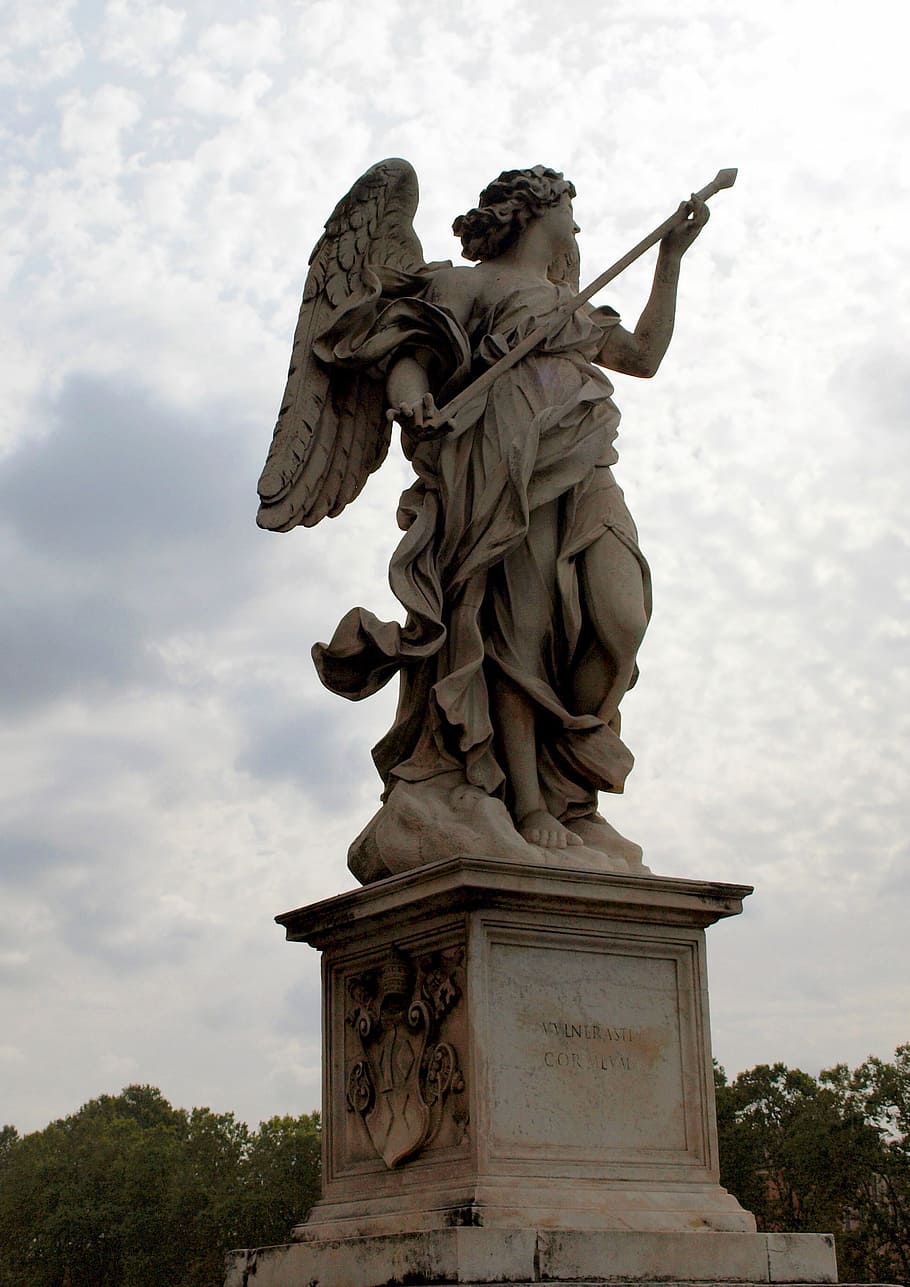 Statue, Vatican, Dim, the vatican, sculpture, cloud - sky, adult HD wallpaper