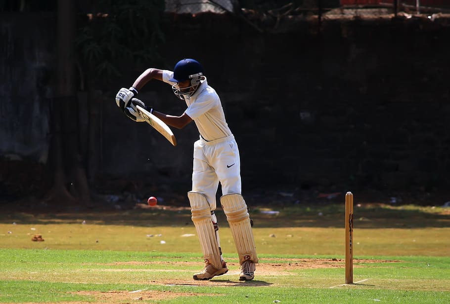 batsman, cricket, defense, ball game, india, competition, player