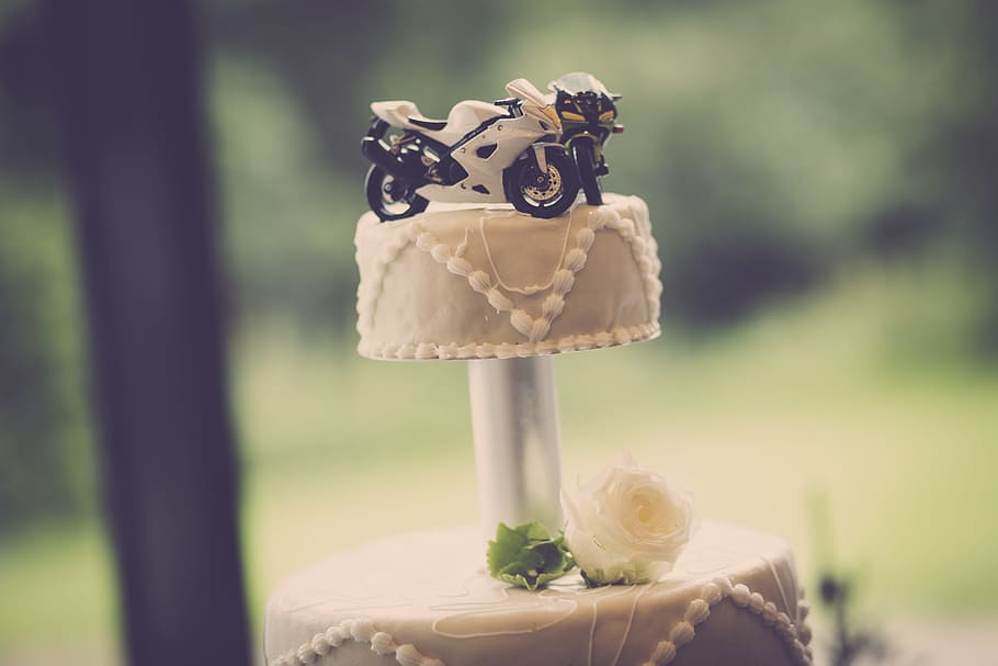 Wedding Cake, decoration, design, dessert, flower, food, macro, HD wallpaper