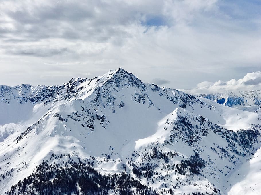 mountain, highland, cloud, sky, summit, ridge, landscape, nature HD wallpaper