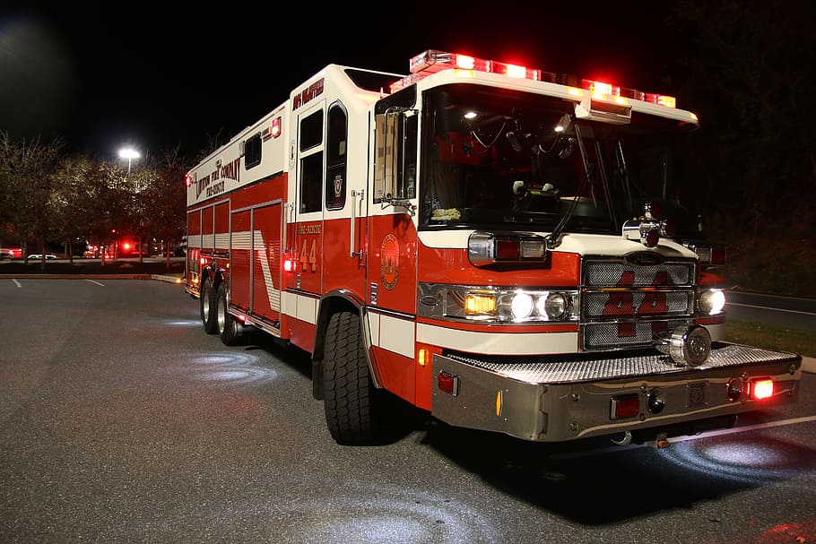 Fire, Truck, Ladder, emergency services occupation, accidents and disasters HD wallpaper