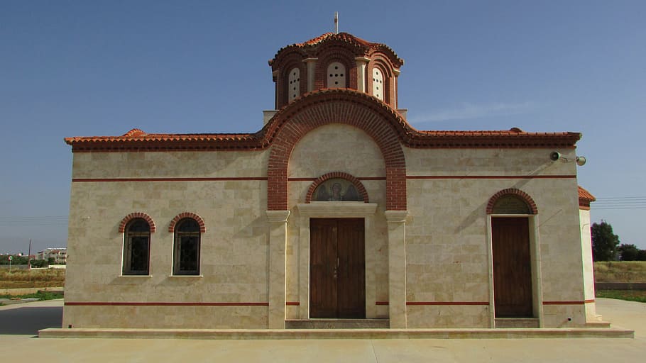 Cyprus, Paralimni, Church, ayios markos, orthodox, architecture, HD wallpaper