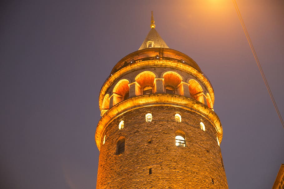 galata tower, history, architecture, travel, gold, istanbul