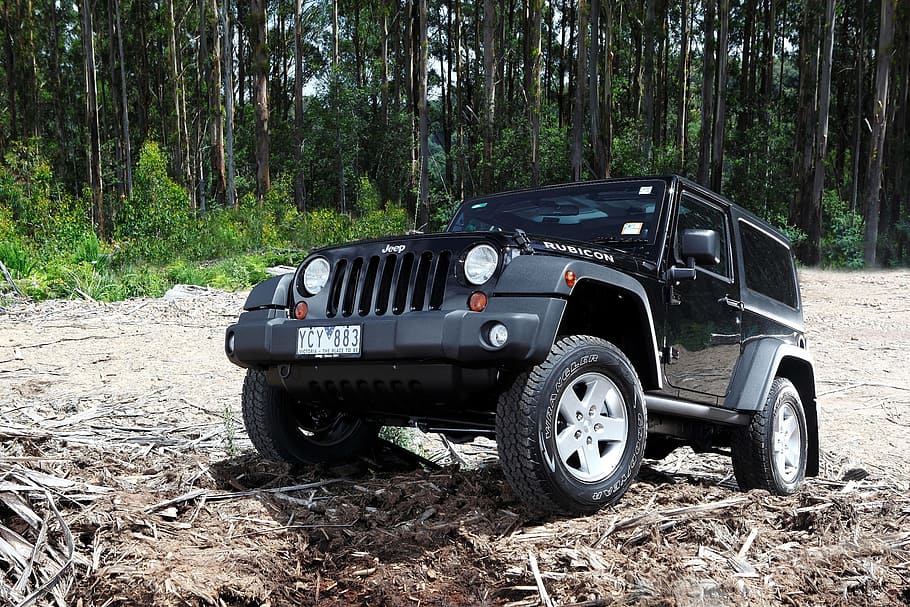 750x1334px | free download | HD wallpaper: black Jeep Wrangler on off ...