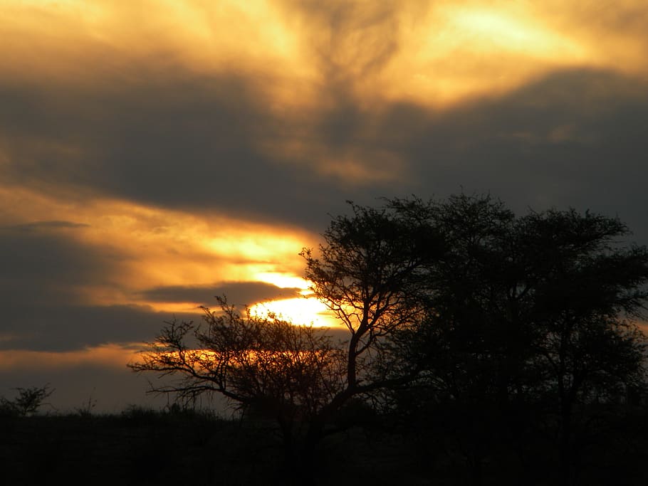 sunset, scene, nature, landscape, sky, sunlight, travel, outdoors HD wallpaper