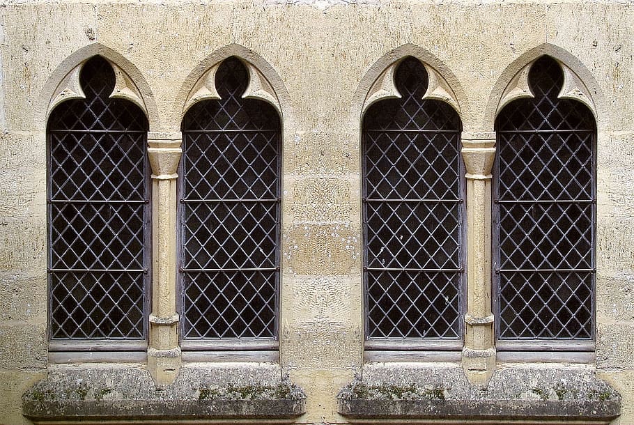 architecture, gothic, stone, facade, building, castle, symmetry HD wallpaper