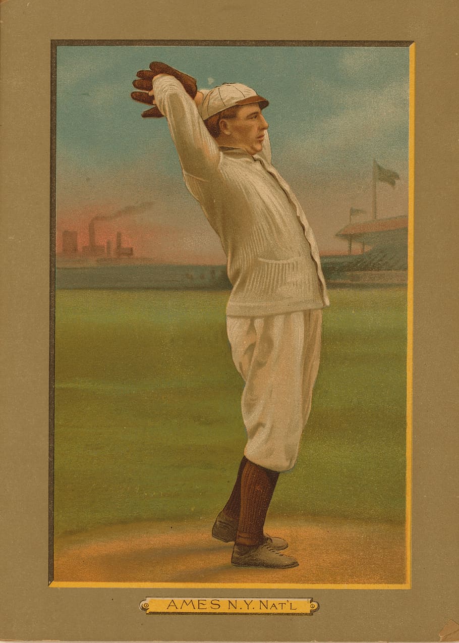 Ames N.Y. Natl painting, backyard baseball, baseball cards, baseball jerseys, HD wallpaper