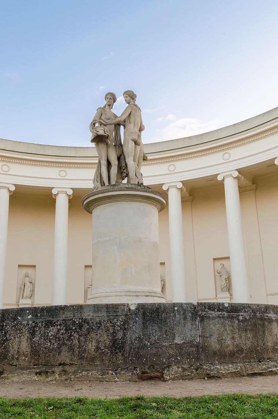 Valtice, Lednice, Grace, Statue, three, czech, republic, sculpture HD wallpaper