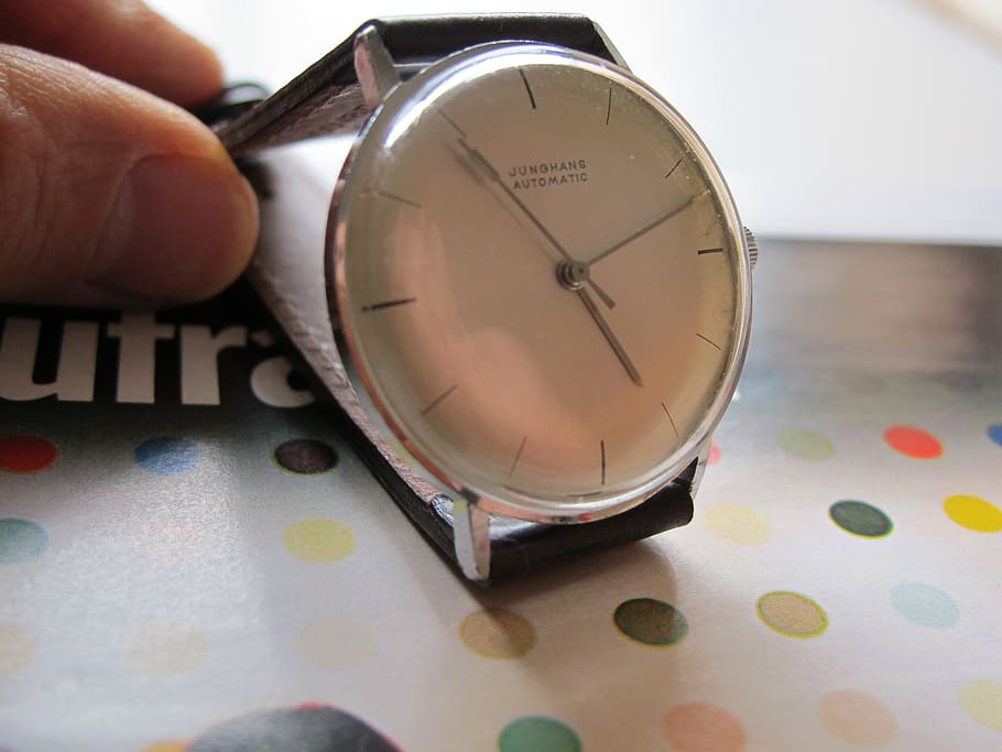 clock, junghans, automatic, time, indoors, number, close-up HD wallpaper