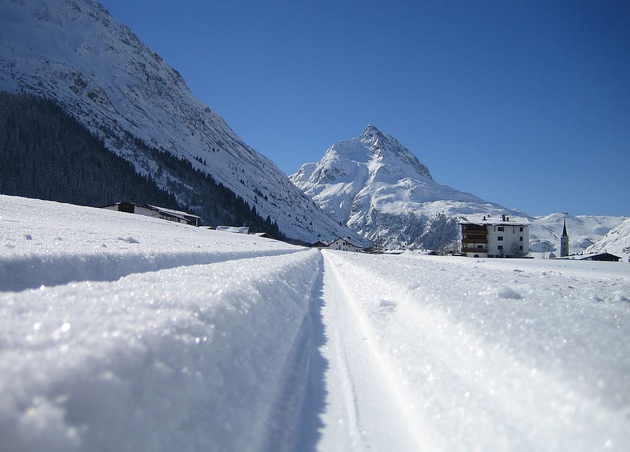 snow, winter, cold, mountain, ice, galtür, ischgl, cold temperature HD wallpaper