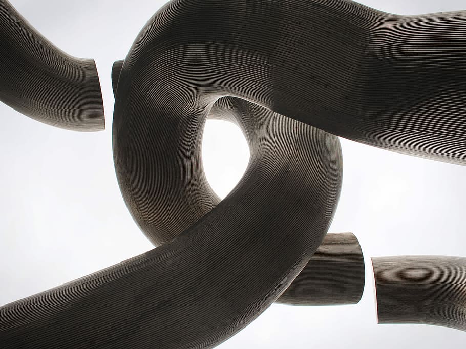 untitled, shape, curve, sculpture, design, wrap, white, travel HD wallpaper
