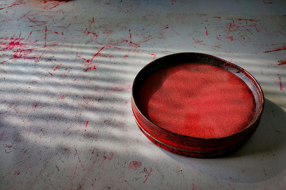Light, Shadow, inkpad, light and shadow, red, no people, indoors HD wallpaper