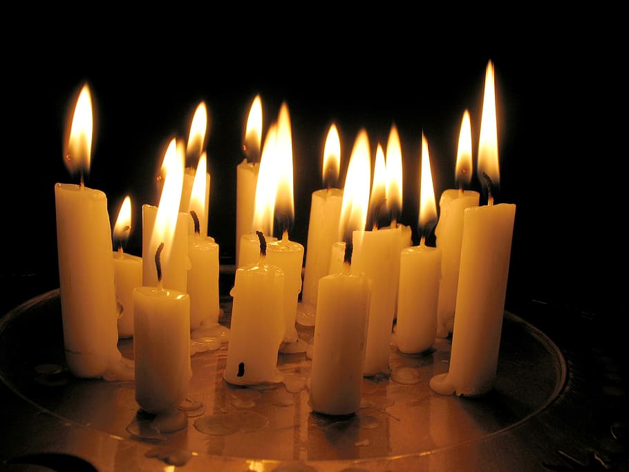 candles, candlelight, flame, burn, cozy, lighting, decoration HD wallpaper
