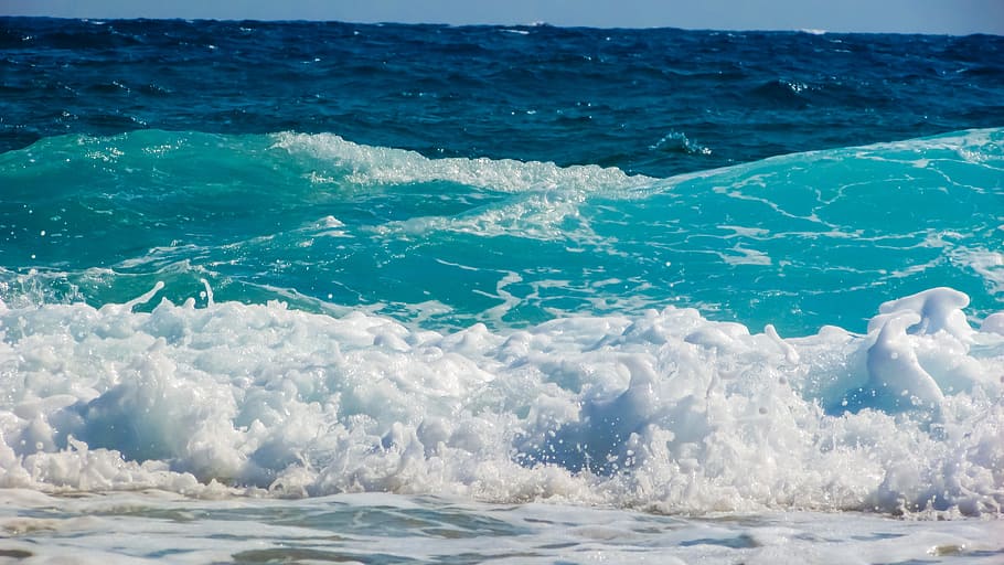 Wave, Bubbles, Foam, Spray, Energy, water, splash, liquid, sea HD wallpaper