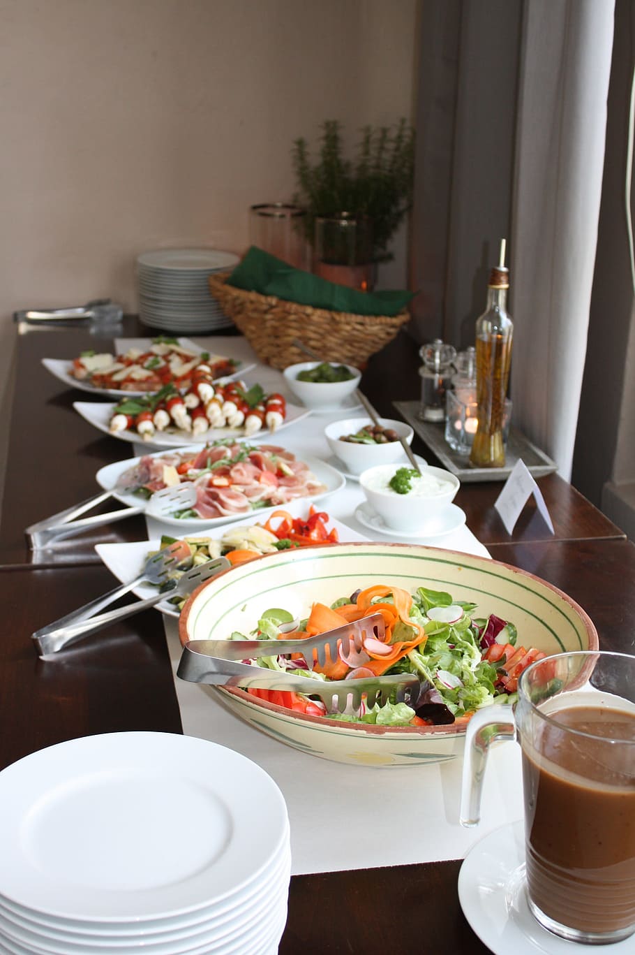 Buffet, Salad, Cold, Eat, cold buffet, delicious, food, restaurant HD wallpaper