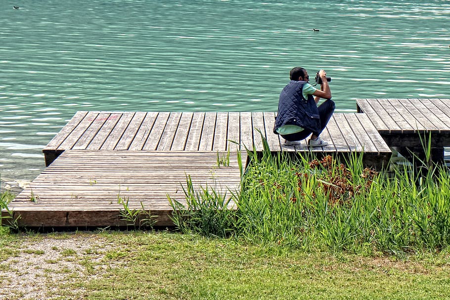 boardwalk, web, water, jetty, person, human, photo, photograph HD wallpaper