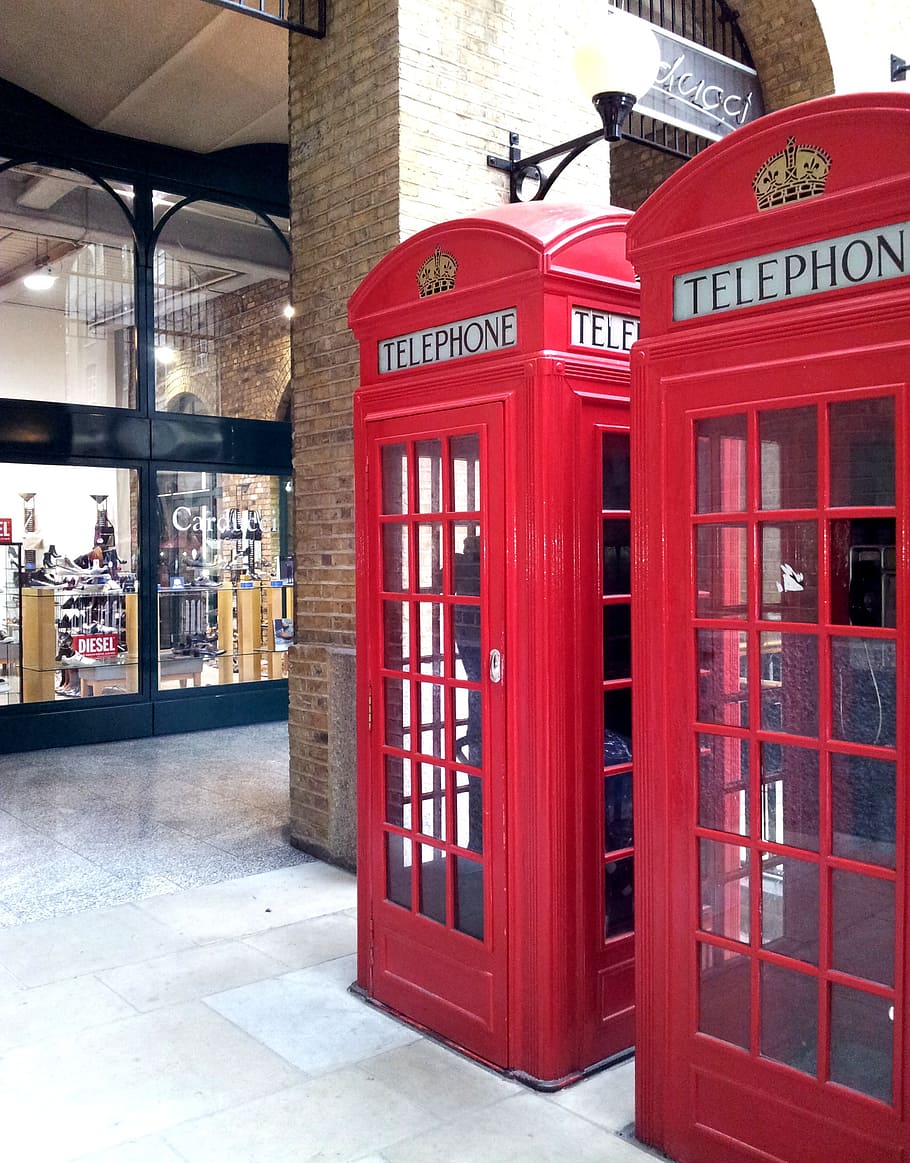 london, cabins, phone, red, communication, text, telephone booth, HD wallpaper