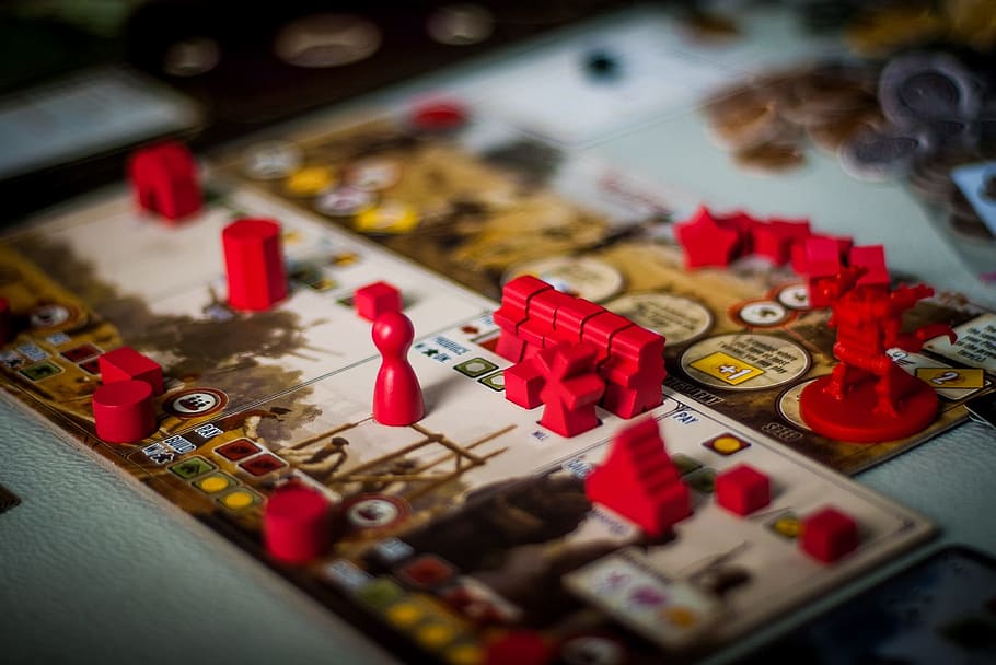 board games, play, scythe, game tokens