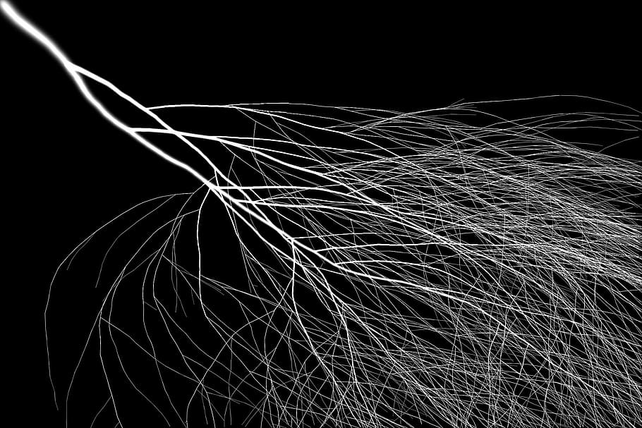 flash, black, thunderstorm, electricity, discharge, flash of lightning HD wallpaper