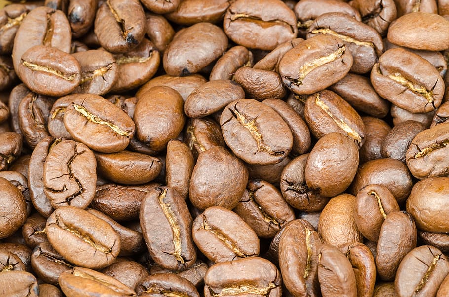 coffee, brown, caffeine, seed, background, black, espresso HD wallpaper