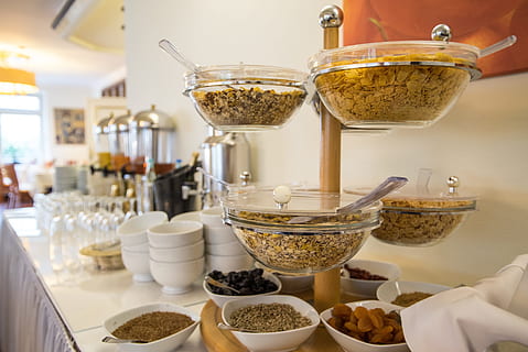 breakfast, buffet, hotel, benefit from, cheese, frisch, nutrition HD wallpaper