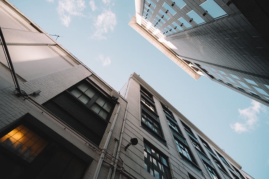 architecture, building, infrastructure, blue, sky, cloud, skyscraper HD wallpaper