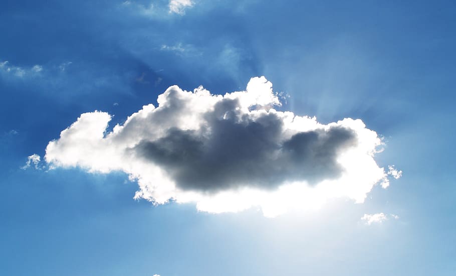 white and blue skies, sky, cloud, background, heaven, heavenly HD wallpaper