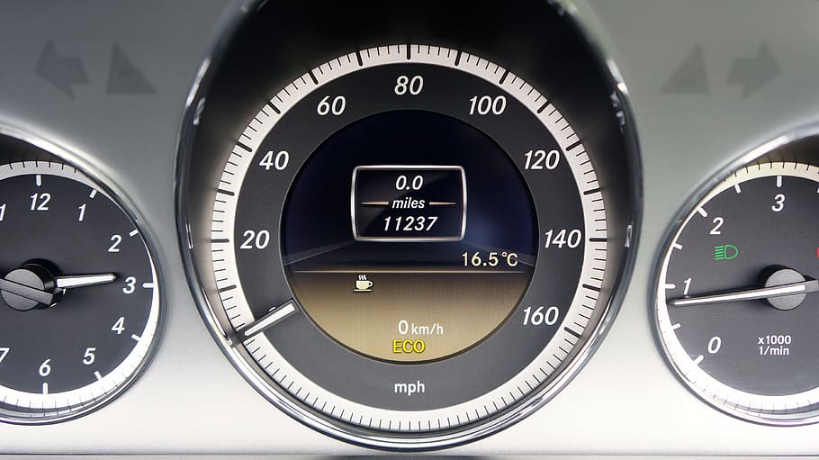 car, speedometer, dashboard, vehicle, automobile, transportation HD wallpaper
