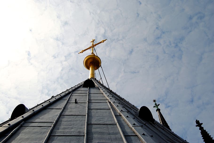 spire, mid tower, observation tower, gothic, cologne, dom, roof construction HD wallpaper