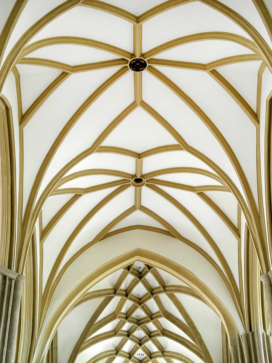 Cathedral, Vault, Gothic, architecture, architectural feature HD wallpaper