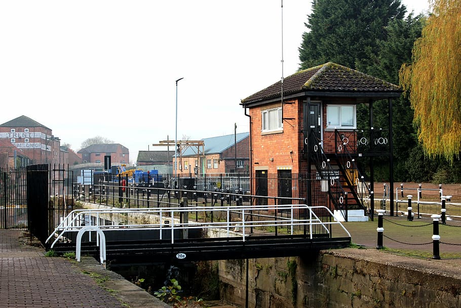 bridge, canal, lock, architecture, travel, water, river, tourist, HD wallpaper