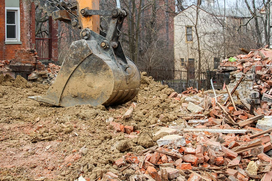 garbage, nature, wood, tree, demolition, day, plant, no people HD wallpaper